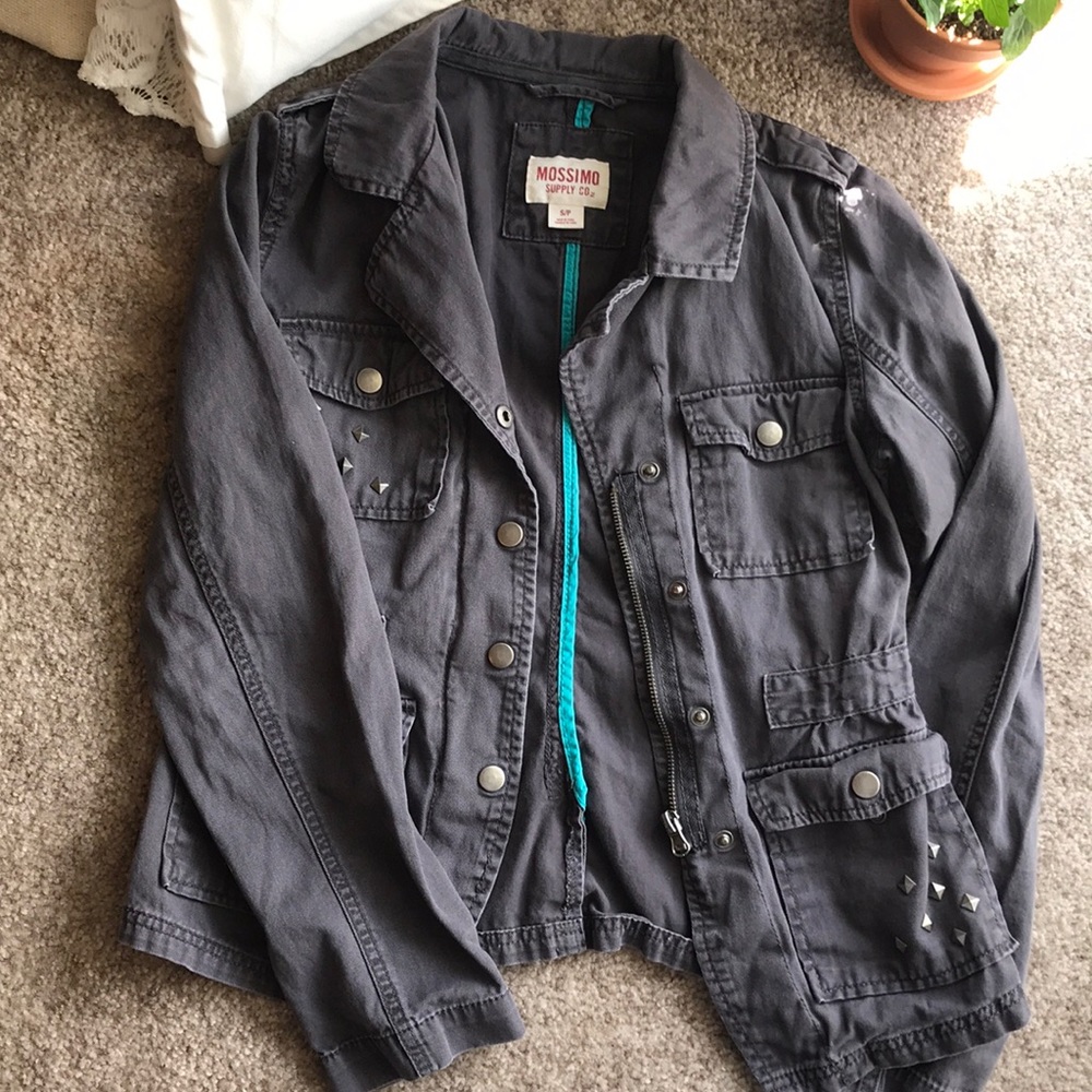 Studded gray jacket